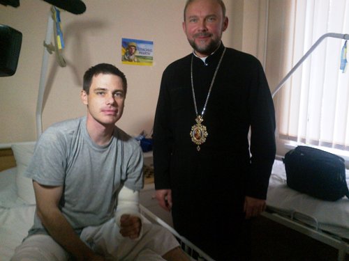 Харків: до поранених українських воїнівт завітав владика Василій (Тучапець).ФОТО